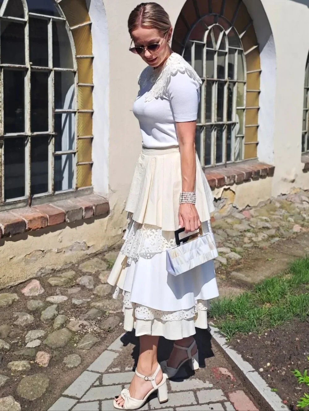 ZARA ZW COLLECTION LIMITED EDITION PATCHWORK MIDI SKIRT